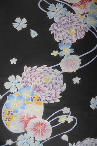 Japanese yukata kimono / H #484