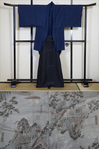 men kimono. Japanese kimono for men. montsuki hakama. kimono hakama set. kimono and hakama.