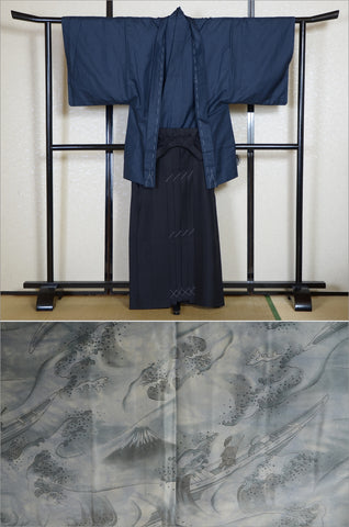 men kimono. Japanese kimono for men. montsuki hakama. kimono hakama set. kimono and hakama.