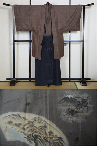 men kimono. Japanese kimono for men. montsuki hakama. kimono hakama set. kimono and hakama.