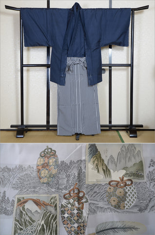 men kimono. Japanese kimono for men. montsuki hakama. kimono hakama set. kimono and hakama.