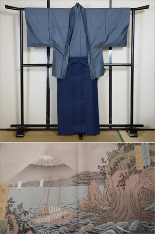 men kimono. Japanese kimono for men. montsuki hakama. kimono hakama set. kimono and hakama.