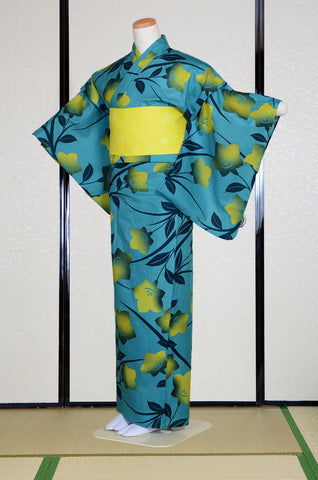 Japanese yukata kimono/ Plus size / P #419 /4L