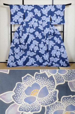 Japanese yukata kimono/ Plus size / P #408 /4L