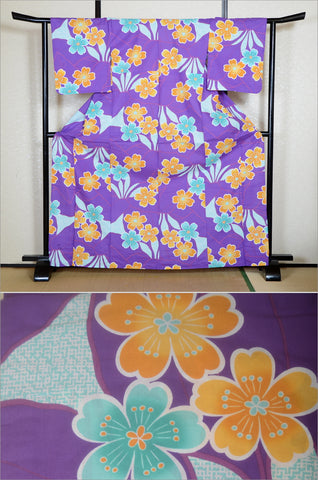 Japanese yukata kimono / H #508