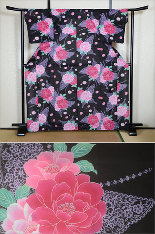 Women yukata. Japanese yukata. summer kimono. kimono robe. yukata for women.