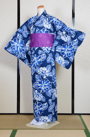 Japanese yukata kimono/ Plus size / P #405 /4L