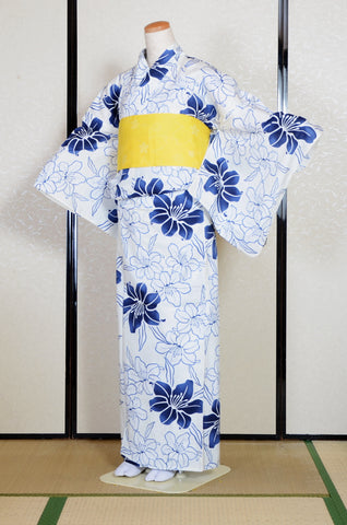 Japanese yukata kimono/ Plus size / P #395 /4L