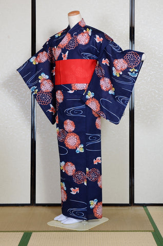 Japanese yukata kimono/ Plus size / P #412 /4L