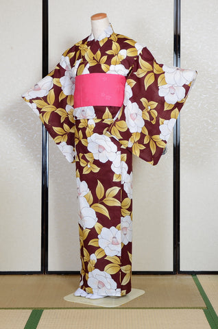 Japanese yukata kimono/ Plus size / P #430 /4L