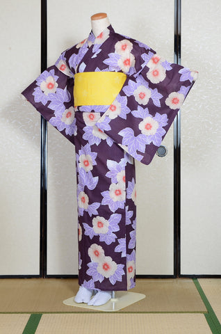 Japanese yukata kimono/ Plus size / P #422 /4L