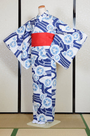 Japanese yukata kimono/ Plus size / P #391 /4L