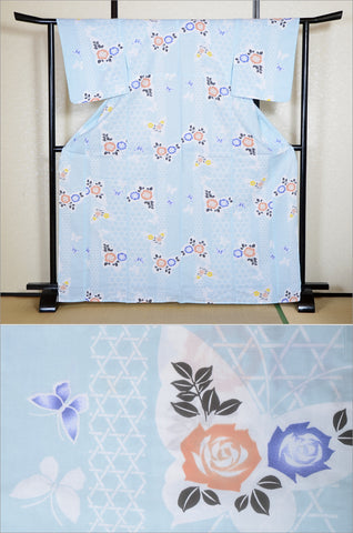 Japanese yukata kimono / H #490