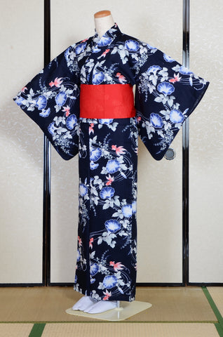 Japanese yukata kimono / D #194