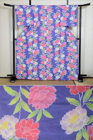 Japanese yukata kimono / H #481