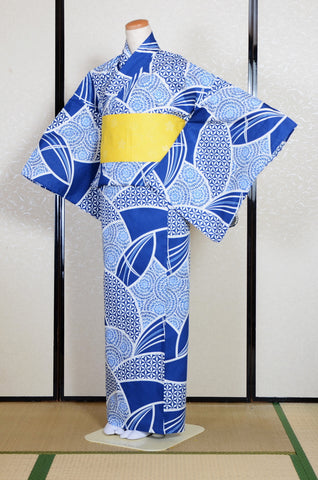 Japanese yukata kimono/ Plus size / P #387 /4L