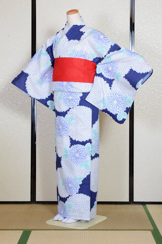 Japanese yukata kimono/ Plus size / P #399 /4L