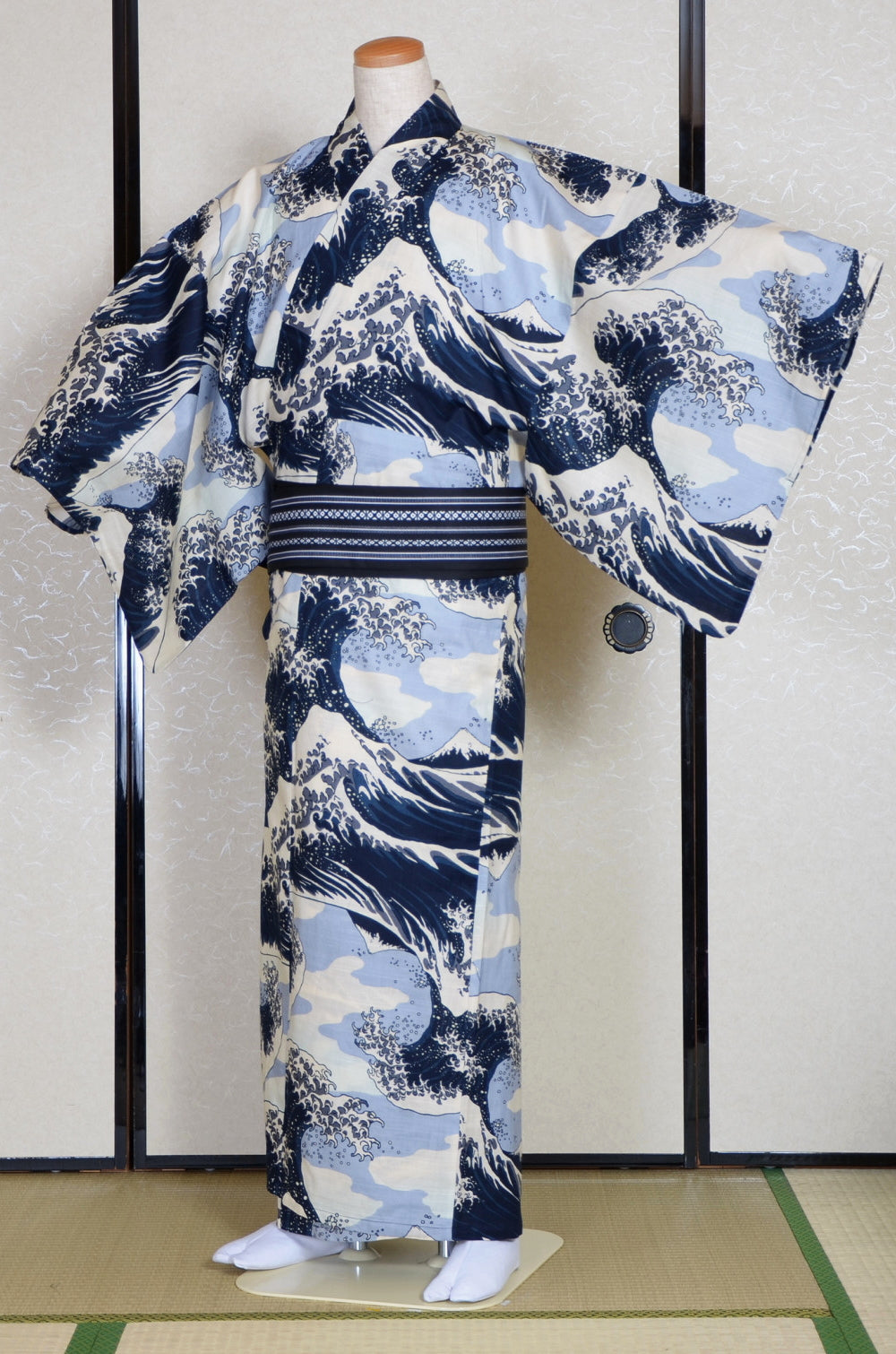 Japanese men yukata kimono. Summer kimono.
