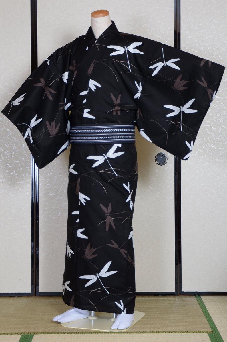 Japanese men yukata kimono. Summer kimono. – Kimono yukata market sakura