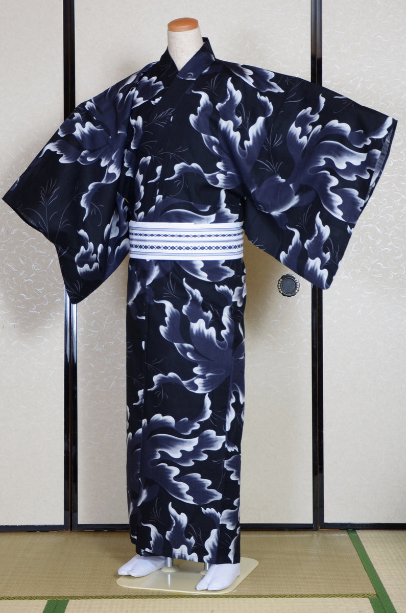 Japanese men yukata kimono. Summer kimono. – Kimono yukata 